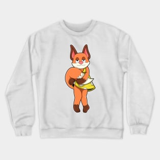 Fox Female with Skirt Crewneck Sweatshirt